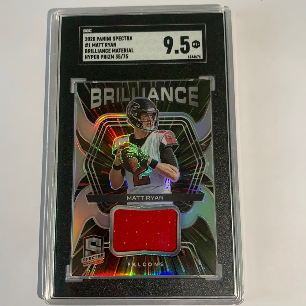 2020 panini spectra #1 Matt Ryan Brilliance MATERI